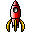 Rocket ship icon